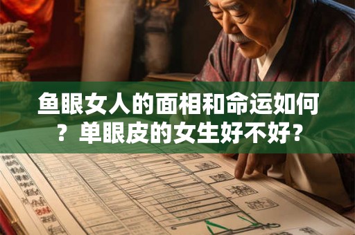 鱼眼女人的面相和命运如何？单眼皮的女生好不好？