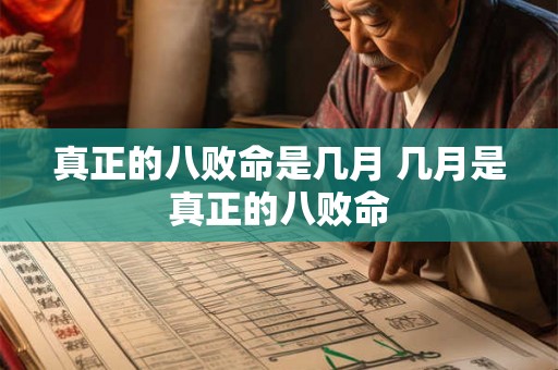 真正的八败命是几月 几月是真正的八败命