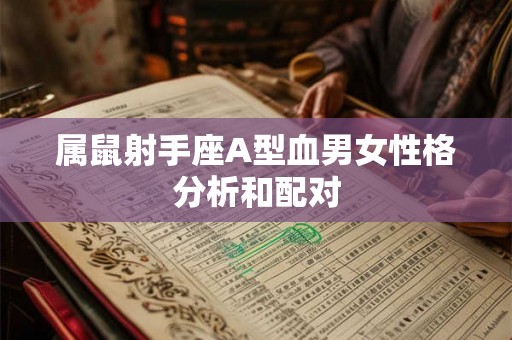 属鼠射手座A型血男女性格分析和配对
