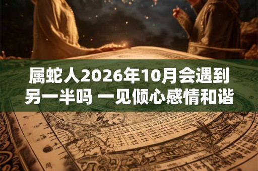 属蛇人2026年10月会遇到另一半吗 一见倾心感情和谐