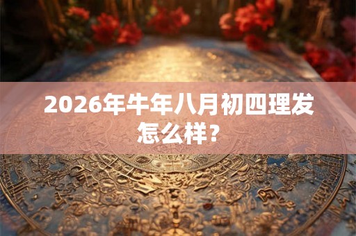 2026年牛年八月初四理发怎么样？