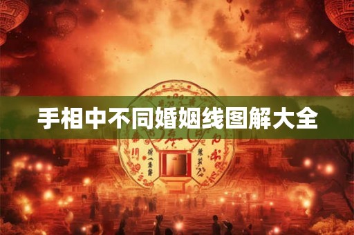 手相中不同婚姻线图解大全