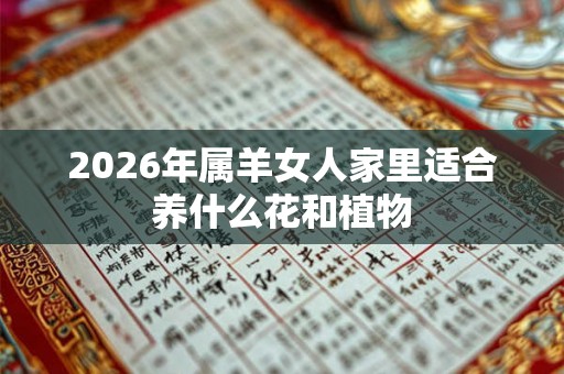 2026年属羊女人家里适合养什么花和植物 2026年属羊女人家里适合养什么花和植物