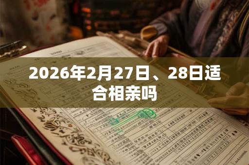 2026年2月27日、28日适合相亲吗