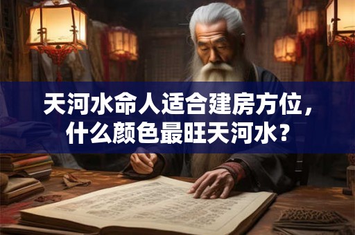 天河水命人适合建房方位，什么颜色最旺天河水？