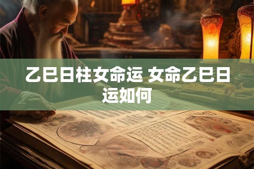 乙巳日柱女命运 女命乙巳日运如何