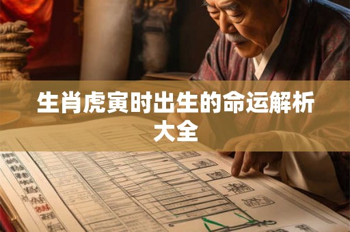 生肖虎寅时出生的命运解析大全