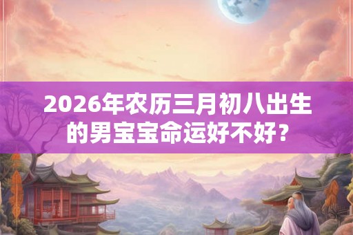 2026年农历三月初八出生的男宝宝命运好不好？