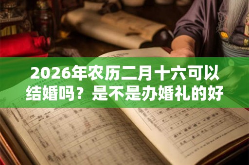 2026年农历二月十六可以结婚吗？是不是办婚礼的好日子？