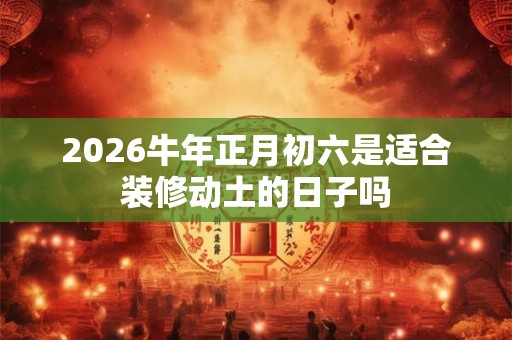 2026牛年正月初六是适合装修动土的日子吗 2026牛年正月初六是适合装修动土的日子吗