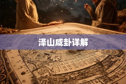泽山咸卦详解 泽山咸卦详解