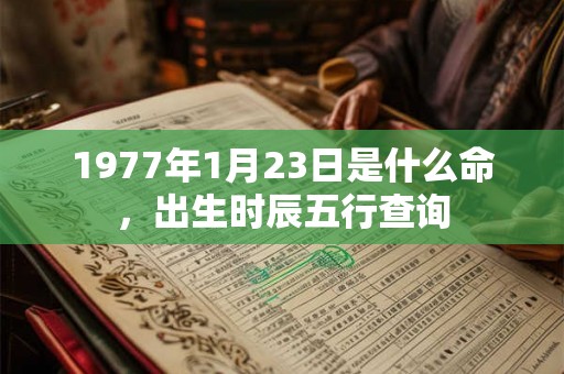 1977年1月23日是什么命，出生时辰五行查询