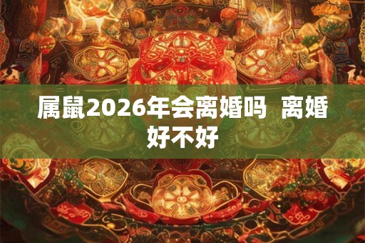 属鼠2026年会离婚吗  离婚好不好