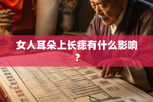 女人耳朵上长痣有什么影响？