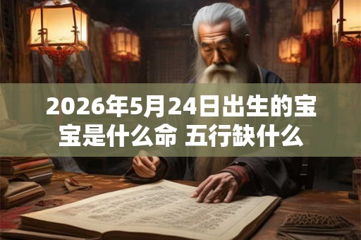 2026年5月24日出生的宝宝是什么命 五行缺什么