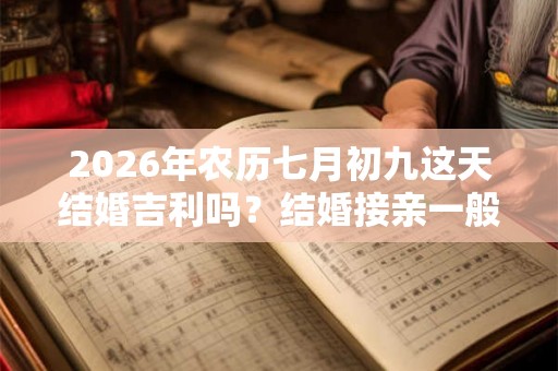 2026年农历七月初九这天结婚吉利吗？结婚接亲一般几辆车