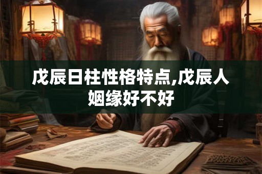戊辰日柱性格特点,戊辰人姻缘好不好