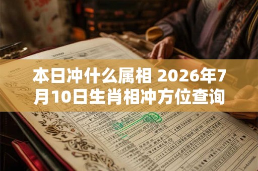 本日冲什么属相 2026年7月10日生肖相冲方位查询