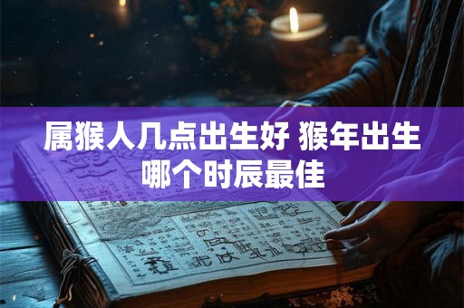 属猴人几点出生好 猴年出生哪个时辰最佳