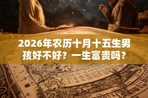 2026年农历十月十五生男孩好不好？一生富贵吗？