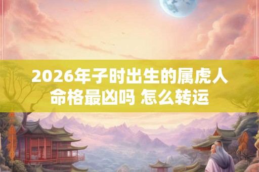 2026年子时出生的属虎人命格最凶吗 怎么转运