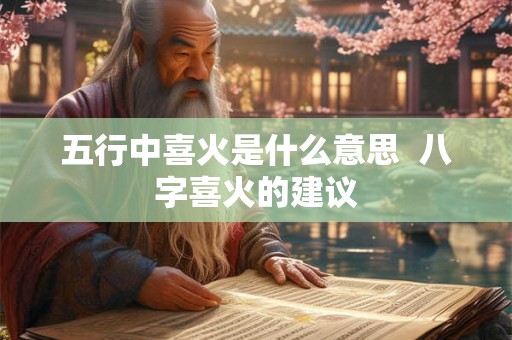 五行中喜火是什么意思  八字喜火的建议