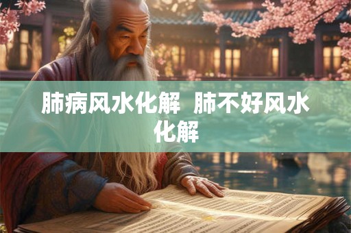 肺病风水化解  肺不好风水化解