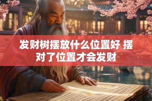 发财树摆放什么位置好 摆对了位置才会发财