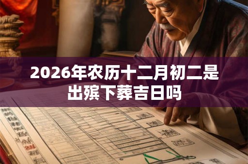 2026年农历十二月初二是出殡下葬吉日吗 2026年农历十二月初二是出殡下葬吉日吗