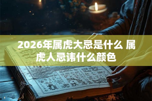 2026年属虎大忌是什么 属虎人忌讳什么颜色 2026年属虎大忌是什么 属虎人忌讳什么颜色