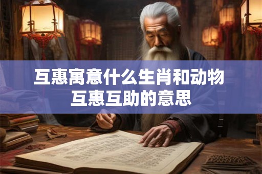 互惠寓意什么生肖和动物 互惠互助的意思