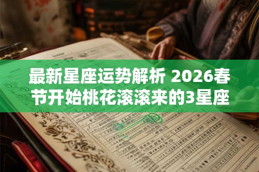 最新星座运势解析 2026春节开始桃花滚滚来的3星座