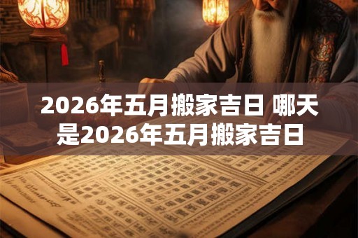 2026年五月搬家吉日 哪天是2026年五月搬家吉日