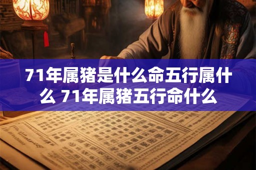 71年属猪是什么命五行属什么 71年属猪五行命什么 71年属猪是什么命五行属什么 71年属猪五行命什么