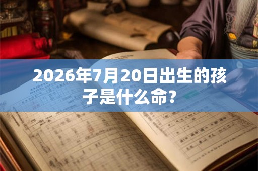 2026年7月20日出生的孩子是什么命？