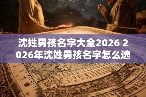沈姓男孩名字大全2026 2026年沈姓男孩名字怎么选