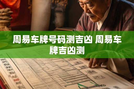 周易车牌号码测吉凶 周易车牌吉凶测 周易车牌号码测吉凶 周易车牌吉凶测