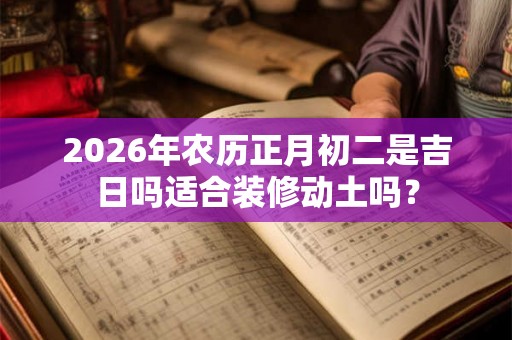 2026年农历正月初二是吉日吗适合装修动土吗? 2026年农历正月初二是吉日吗适合装修动土吗?
