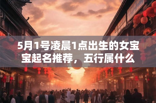 5月1号凌晨1点出生的女宝宝起名推荐，五行属什么