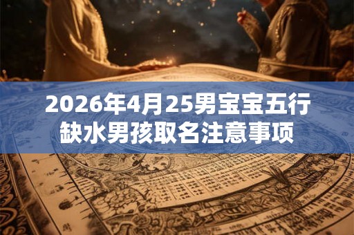 2026年4月25男宝宝五行缺水男孩取名注意事项