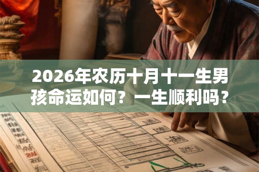 2026年农历十月十一生男孩命运如何？一生顺利吗？