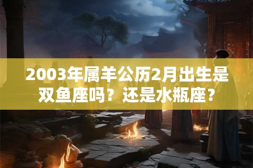 2003年属羊公历2月出生是双鱼座吗？还是水瓶座？