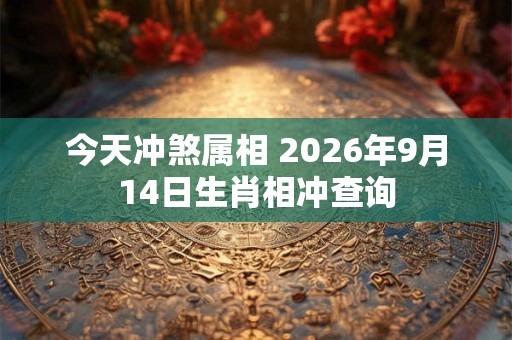 今天冲煞属相 2026年9月14日生肖相冲查询
