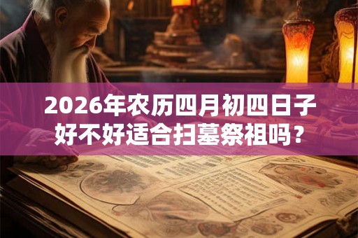 2026年农历四月初四日子好不好适合扫墓祭祖吗？