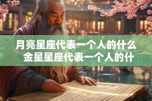 月亮星座代表一个人的什么  金星星座代表一个人的什么