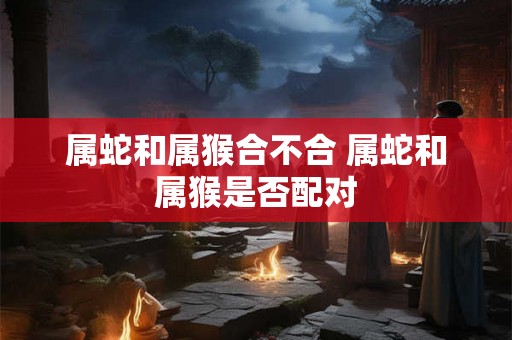属蛇和属猴合不合 属蛇和属猴是否配对