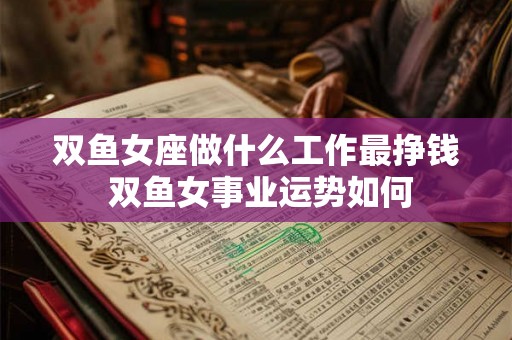 双鱼女座做什么工作最挣钱 双鱼女事业运势如何