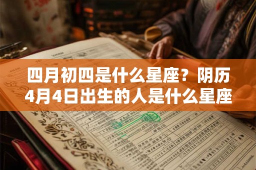 四月初四是什么星座？阴历4月4日出生的人是什么星座？