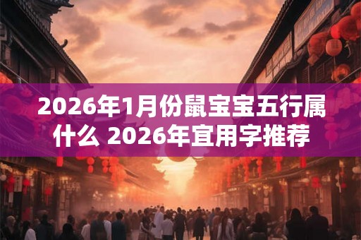 2026年1月份鼠宝宝五行属什么 2026年宜用字推荐