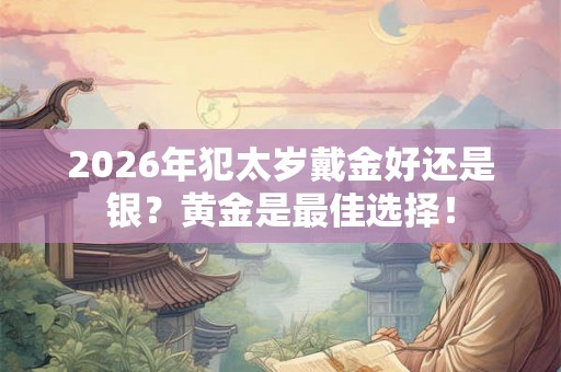 2026年犯太岁戴金好还是银？黄金是最佳选择！
